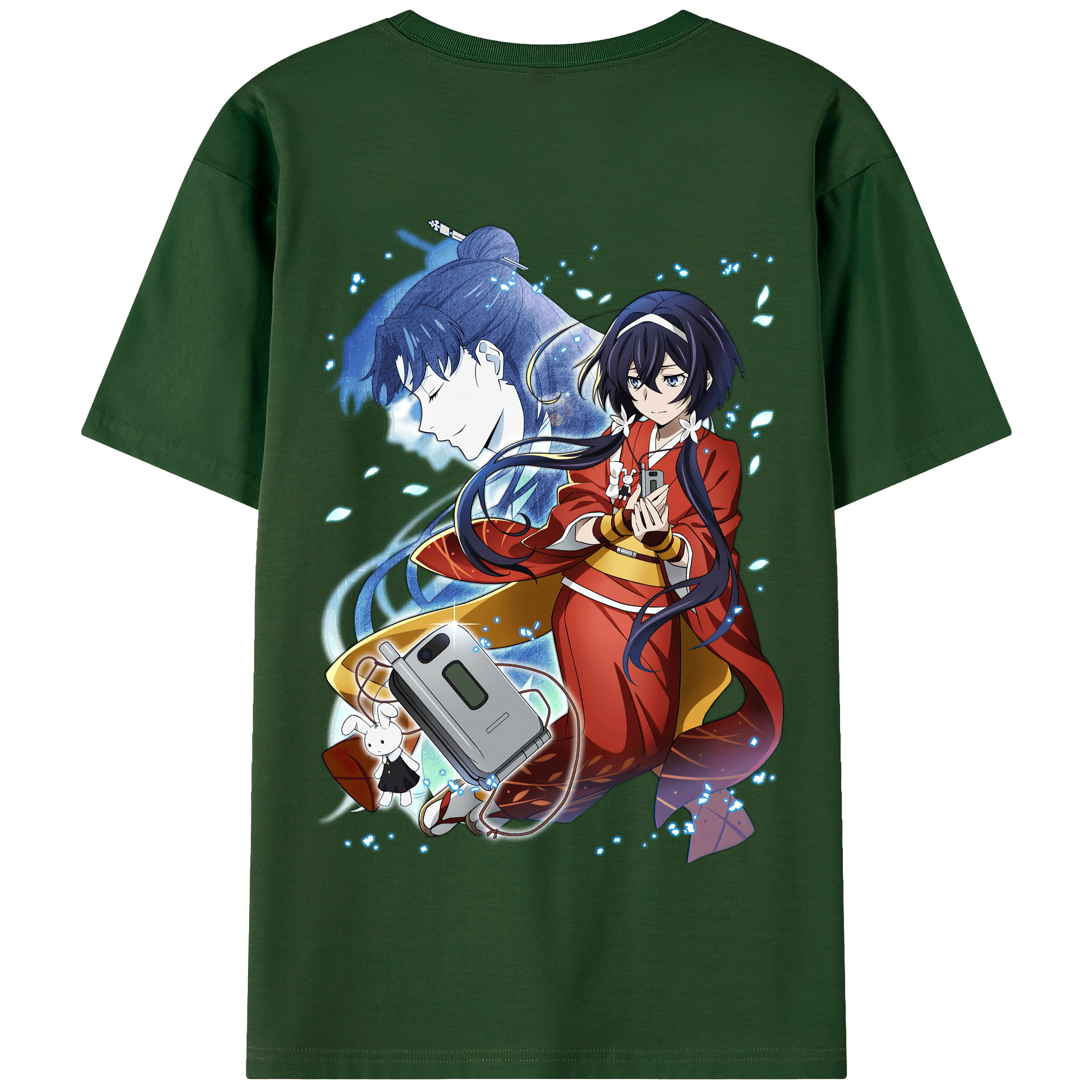 （画像用） 文豪ストレイドッグス Bungo Stray Dogs 綿100％半袖Tシャツ（背面プリント）